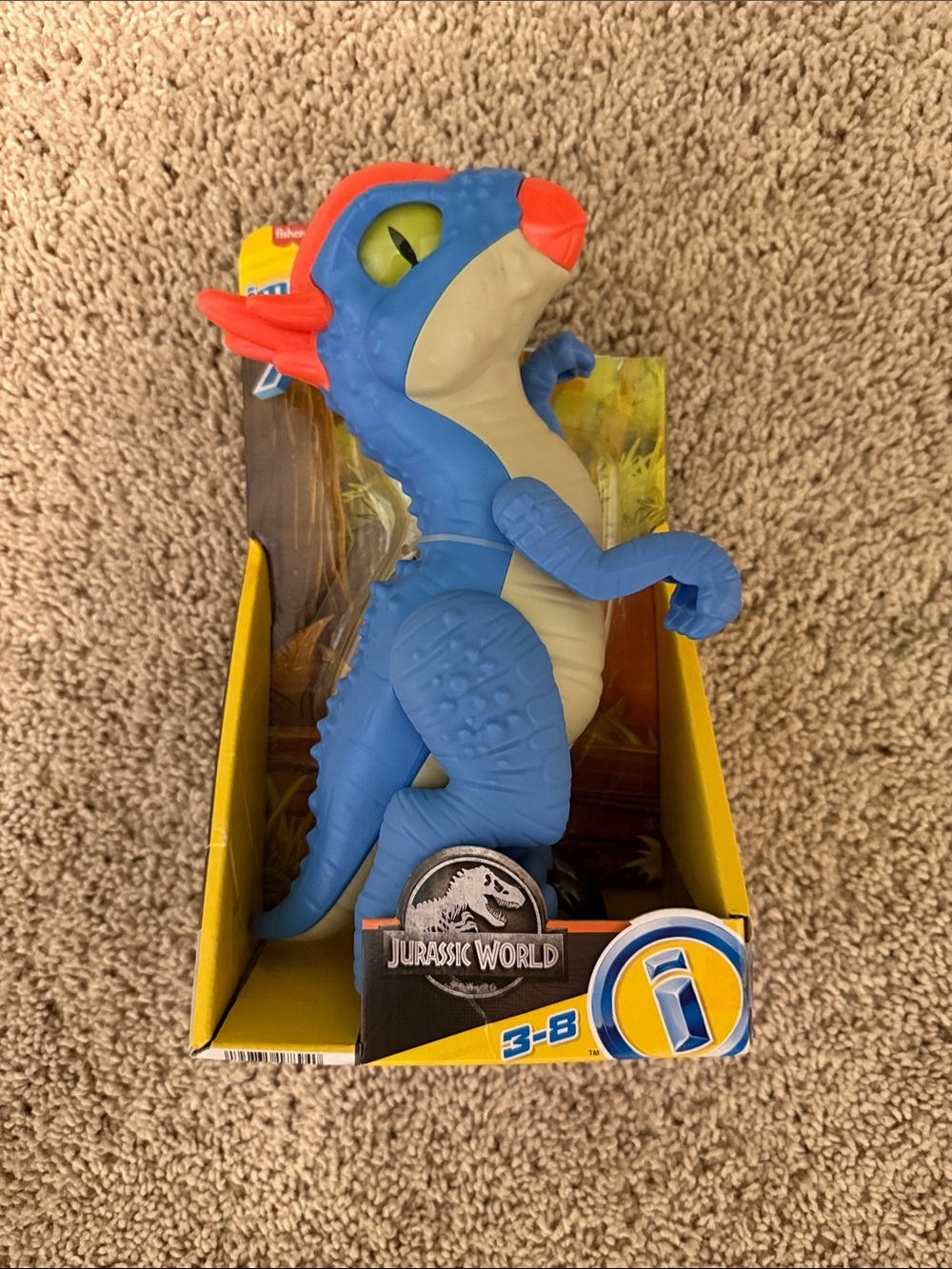 Fisher price Jurassic World Blue & Cream Dinosaur Toy - Kids Figure - NWT